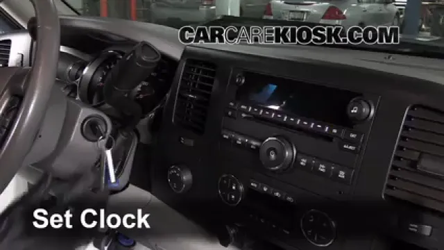 2007 GMC Sierra 1500 SLE 4.8L V8 Extended Cab Pickup (4 Door) Reloj Fijar hora de reloj